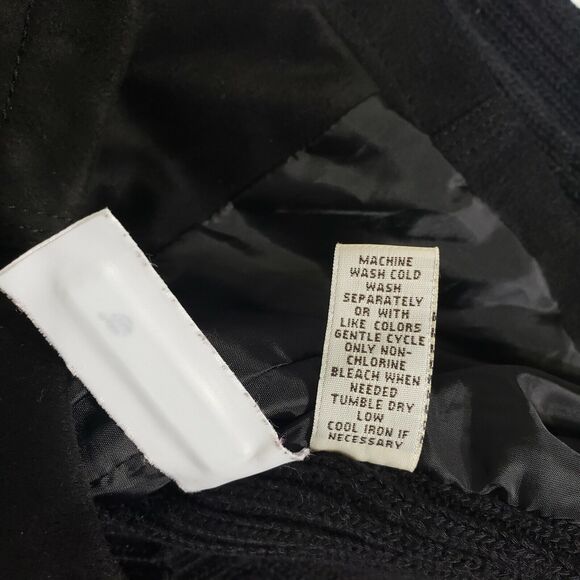 Ruff Hewn Women Jacket Medium M Faux Suede Knit Button Down Long Sleeve Black - Picture 10 of 10